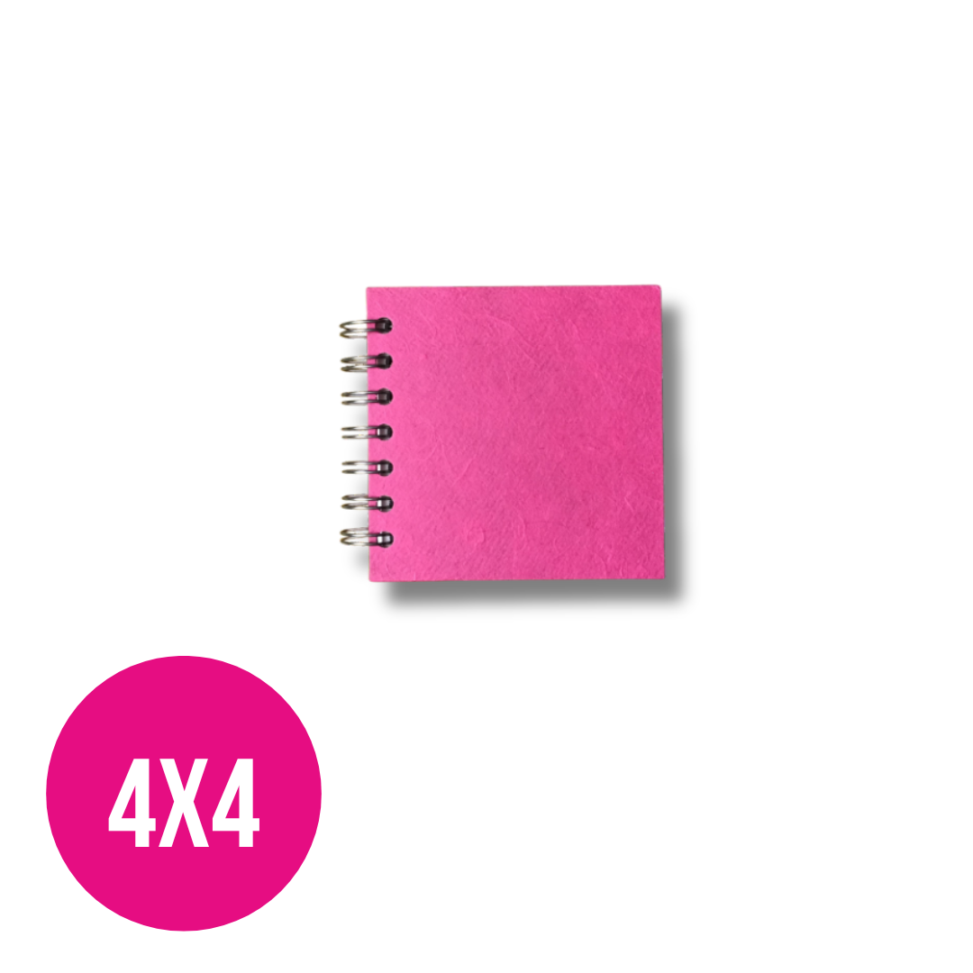 4 x4 Posh Ameleie Watercolour Journal Bright Pink