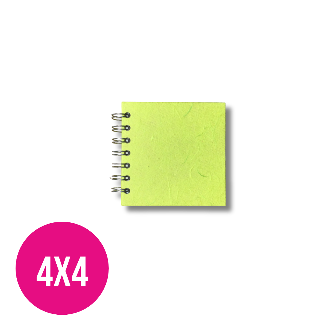 4 x4 Posh Ameleie Watercolour Journal Lime
