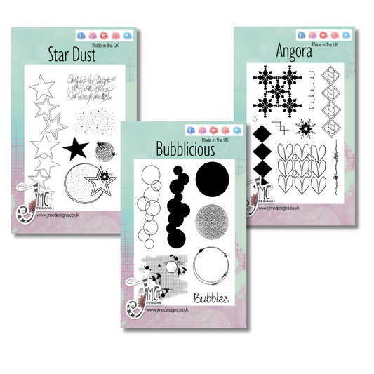 Blissful Background A6 stamp Collection