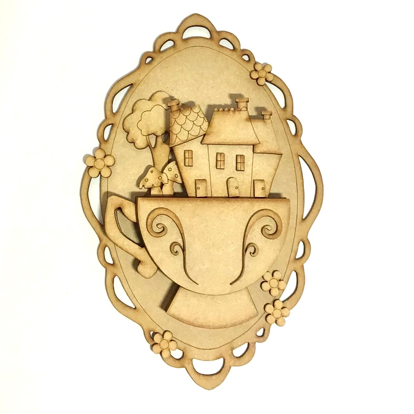 Teacup Plaque