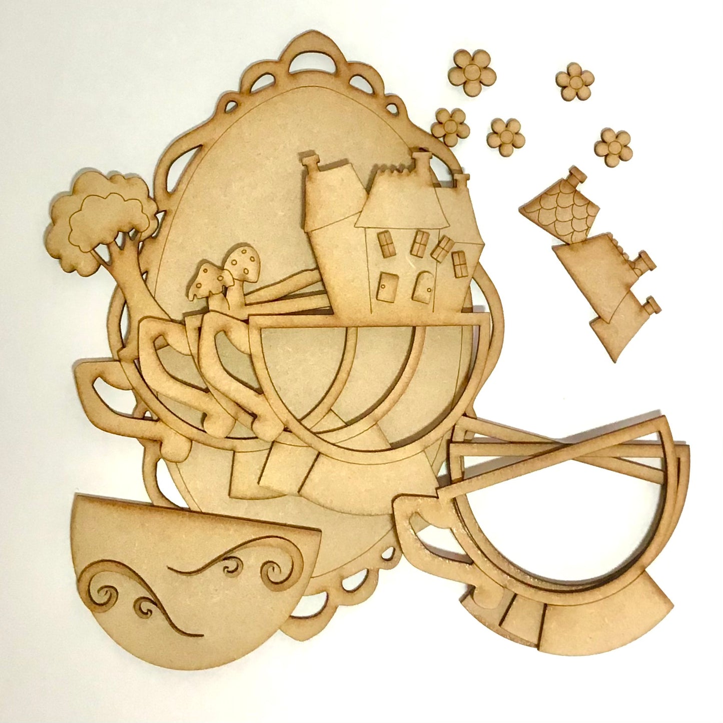 Teacup Plaque