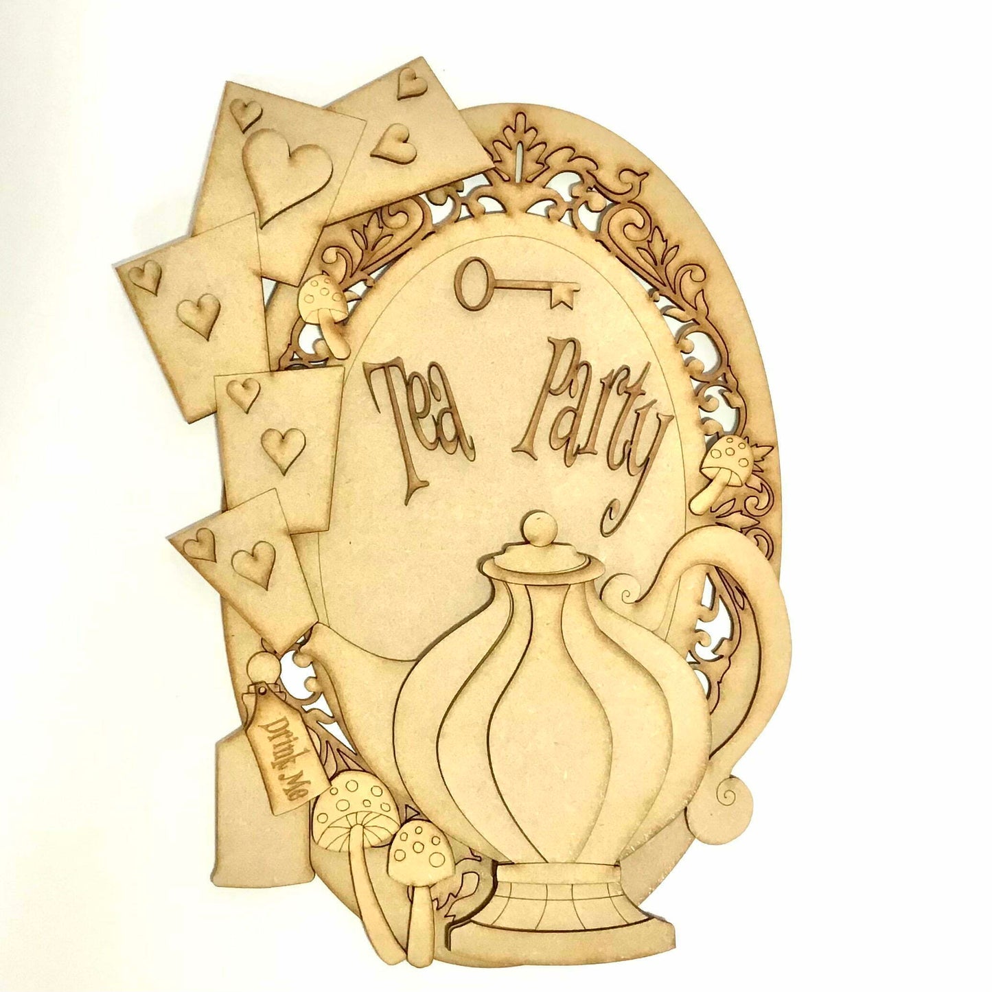 Tea Party Plaque - MDF