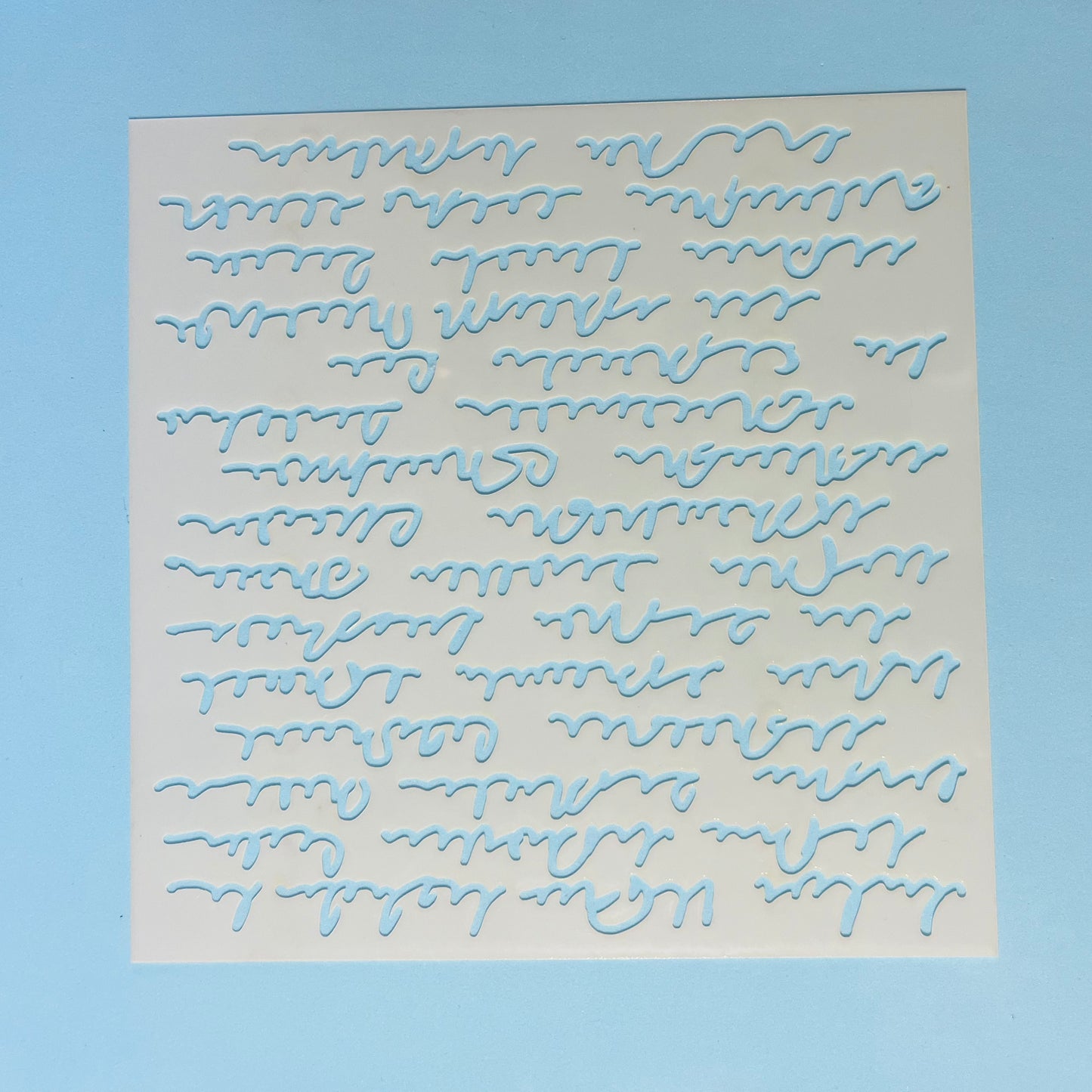 Random Script Stencil