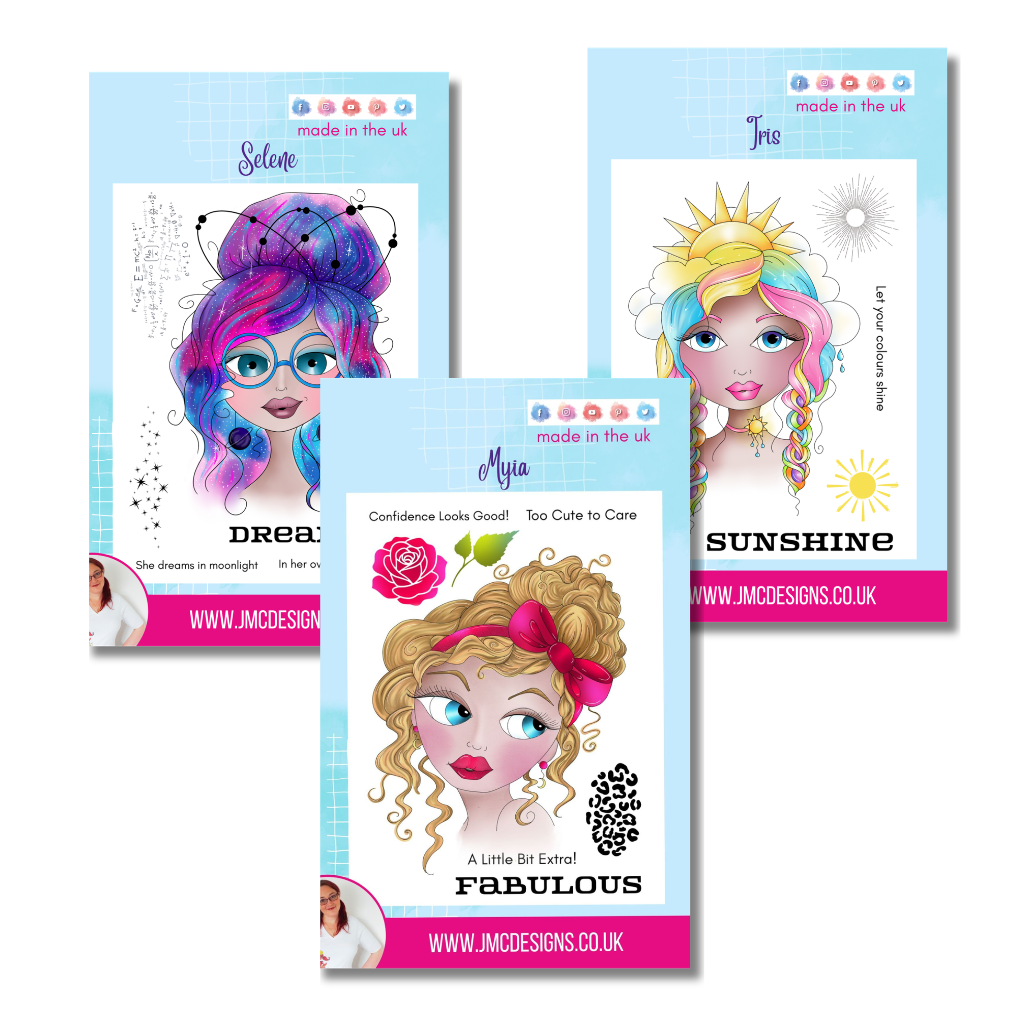 Jimca Designs Celestial Diva's Stamp Collection - ( A5 ) – JMC Designs