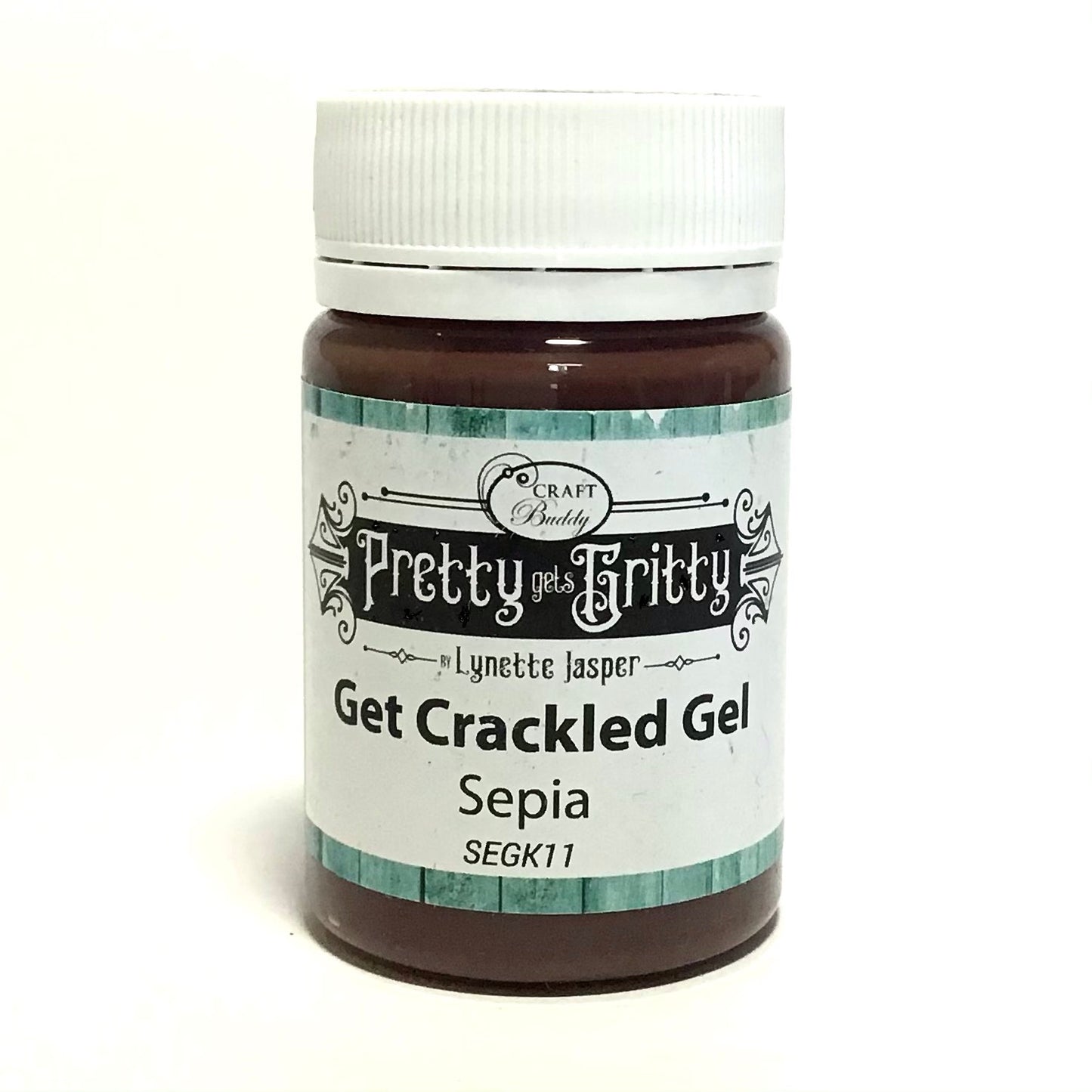 Get Crackled Gel - Sepia