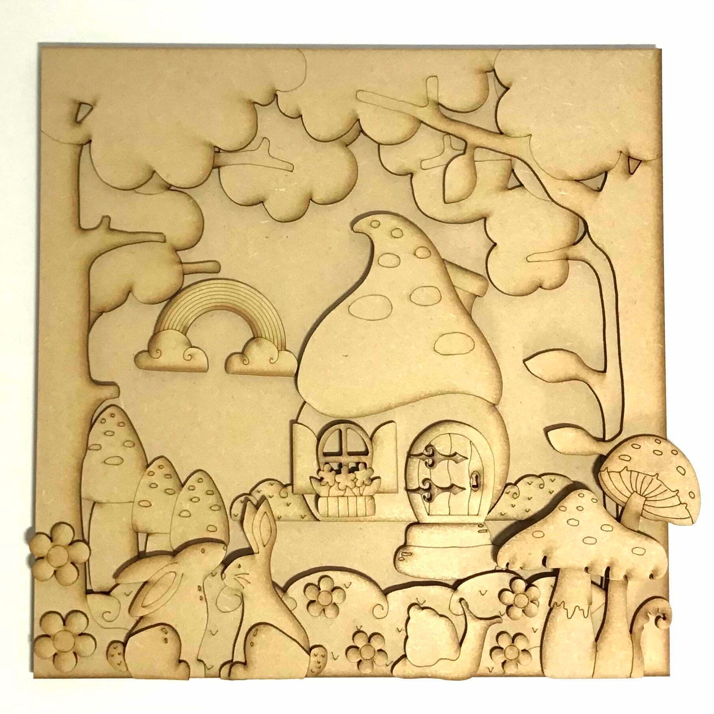 Toadstool Woodland Plaque - MDF