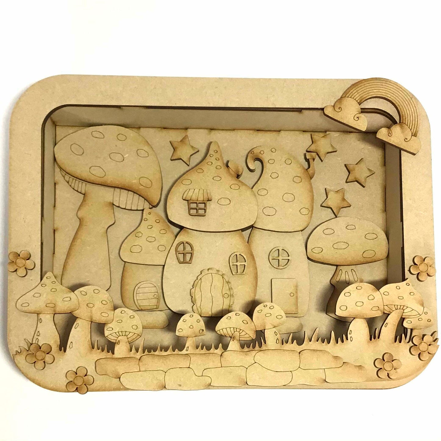 Toadstool House Box Frame - MDF