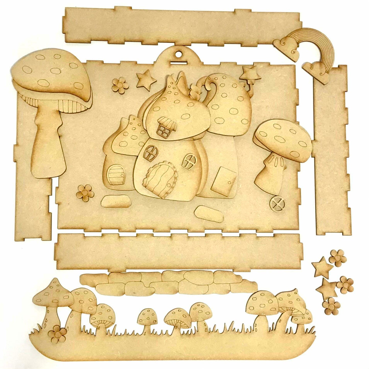 Toadstool House Box Frame - MDF