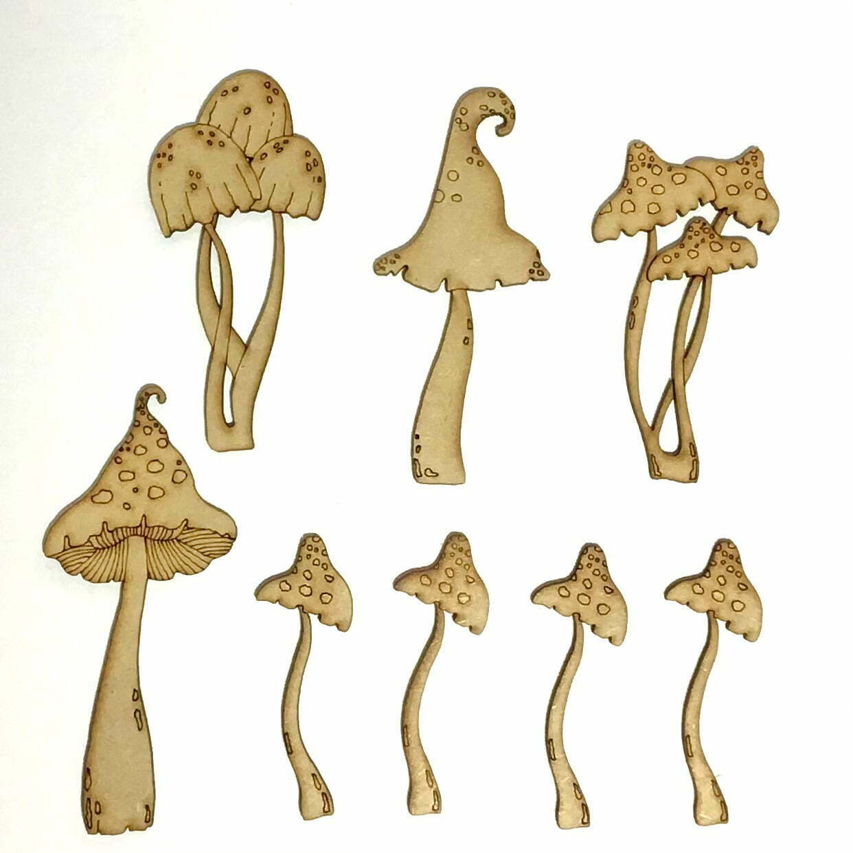 Jimca Designs Mushrooms - MDF – JMC Designs