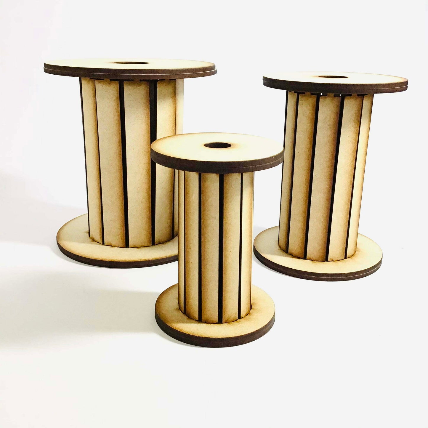 Set of 3 Bobbins - MDF