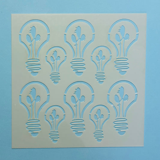 Light Bulbs Stencil