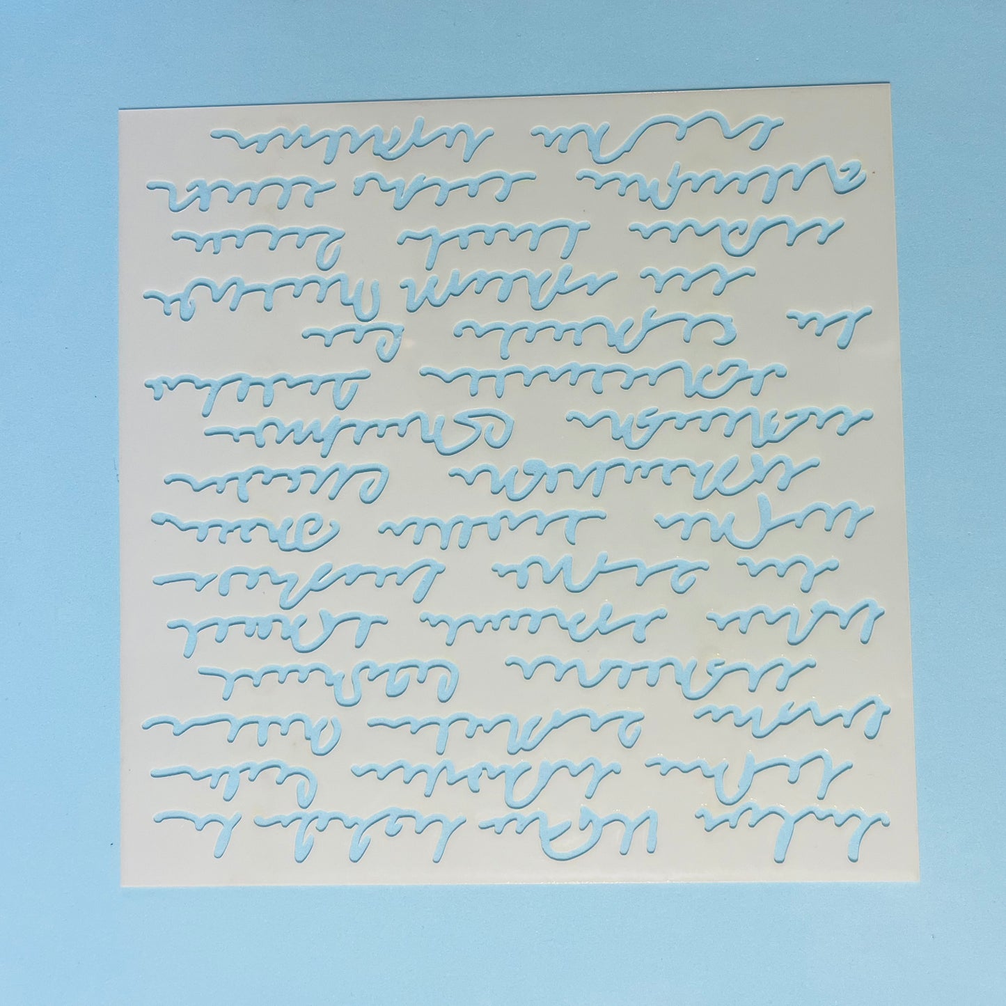 Random Script Stencil